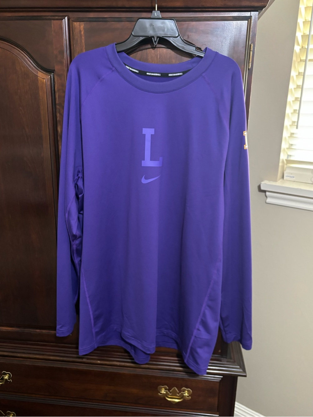 LSU baseball Nike Dri-Fit pullover